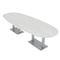 Skutchi Designs 45 in W, 144 in L, 29 in H, Engineered Wood Top, White HAR-BOVL-46X143-DOU-WHCYPRESS - alternate 1